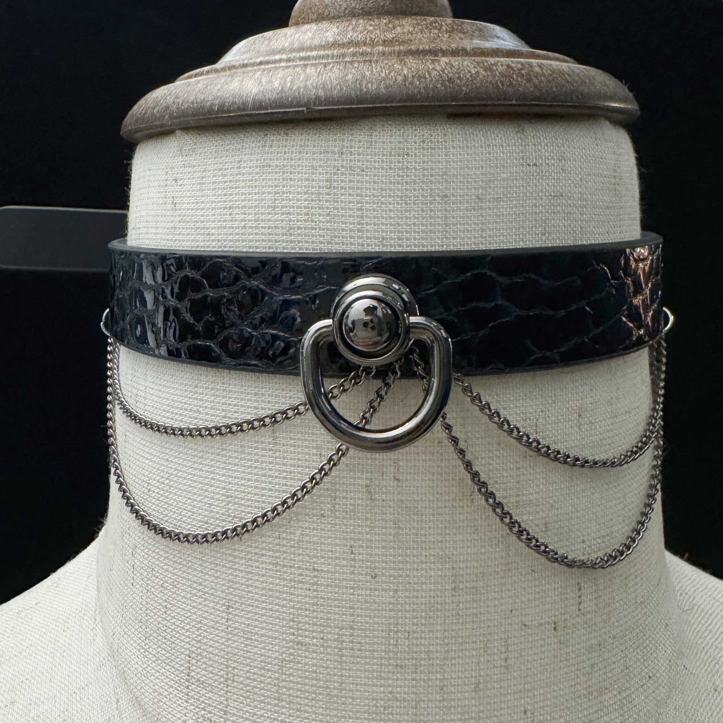 Handmade Genuine Leather Collar-Galaxy