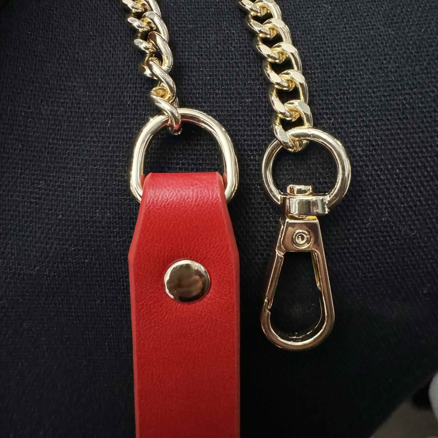 Handmade Genuine Leather Collar-Ruby