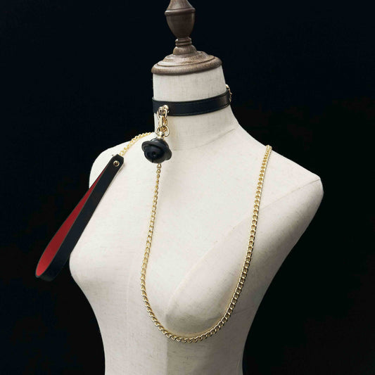 Handmade Genuine Leather Collar-Lucky Bell