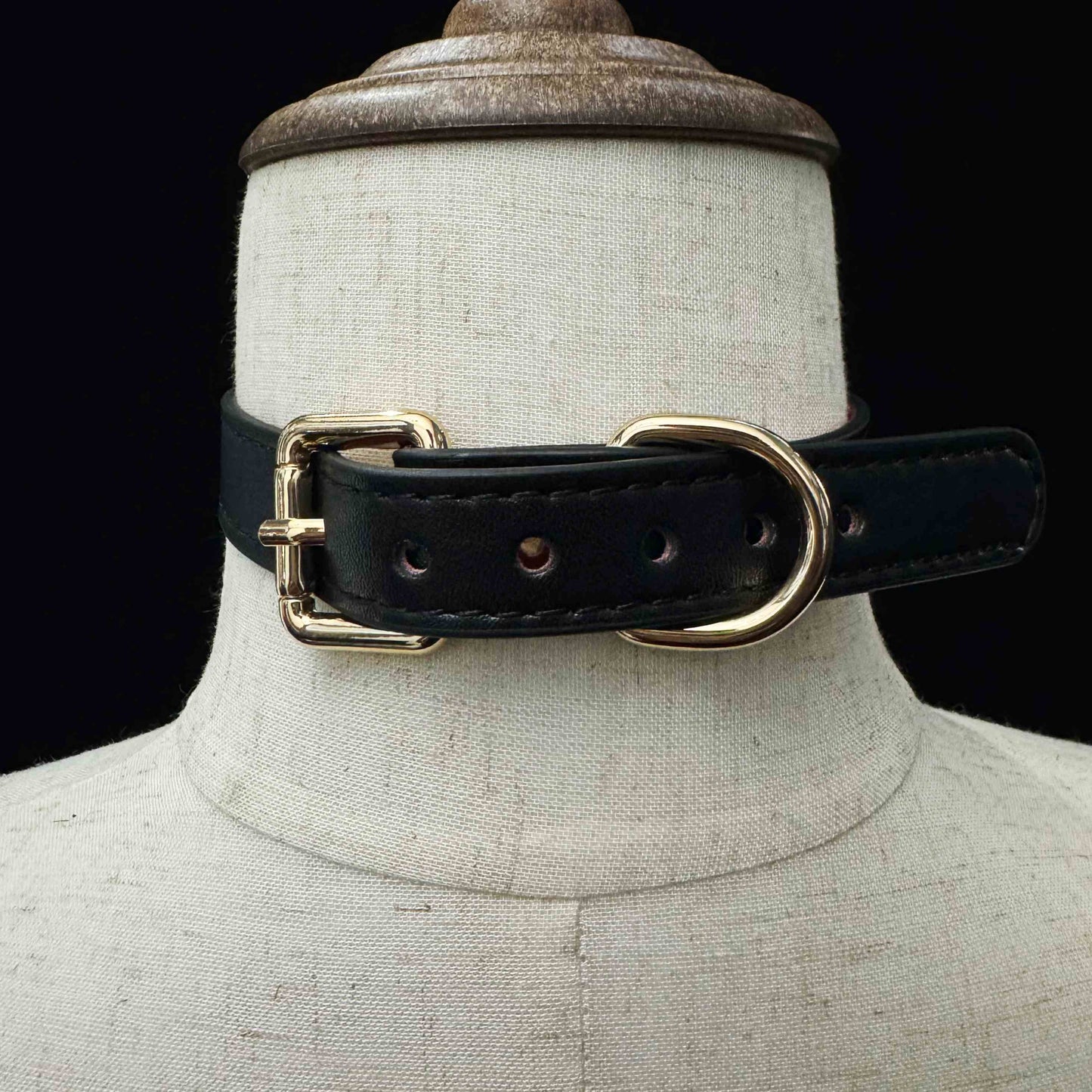 Handmade Genuine Leather Collar-Lucky Bell